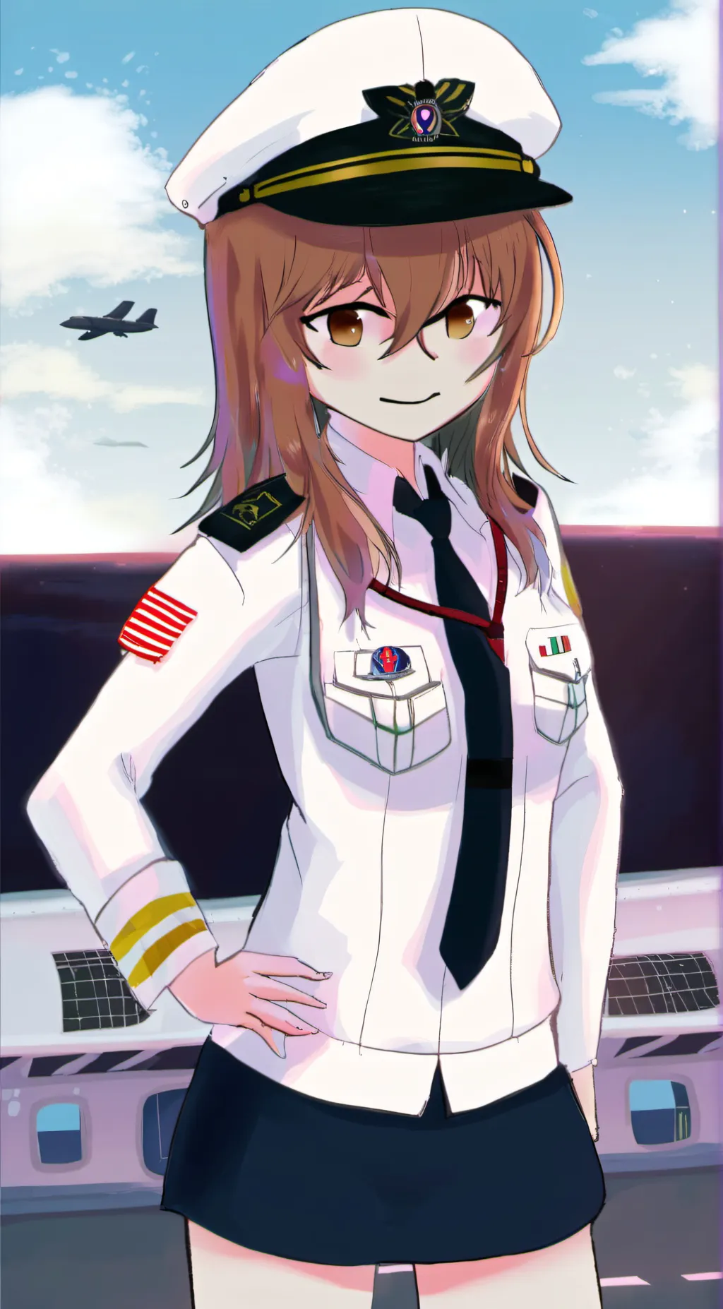 ai character: Kit (you) and tadc background