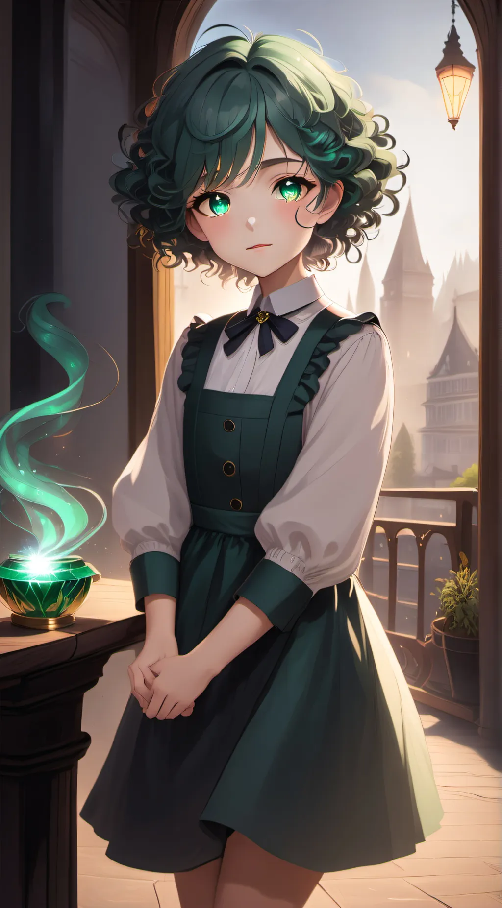 ai character: emerald  background