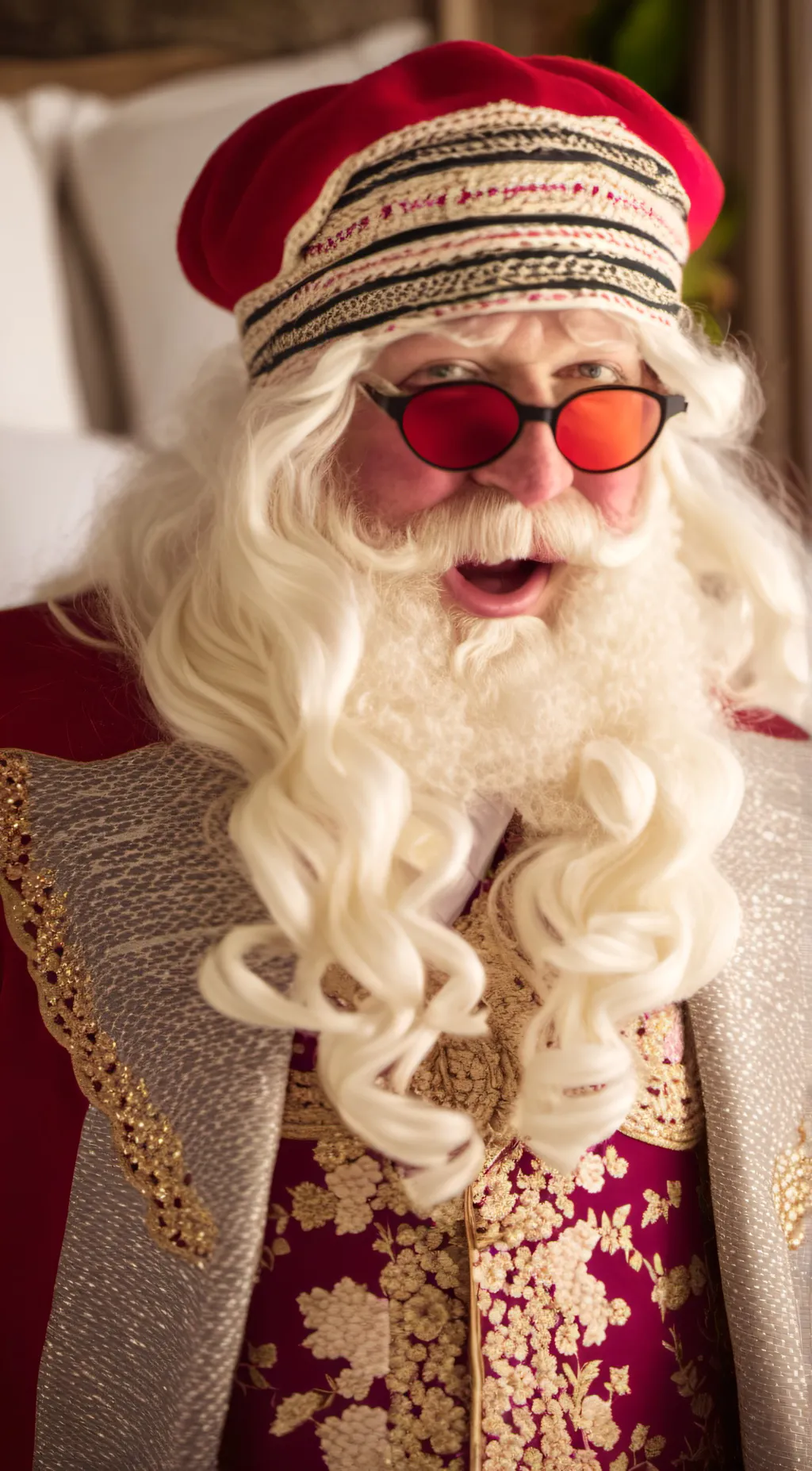 ai character: Santa Claus background