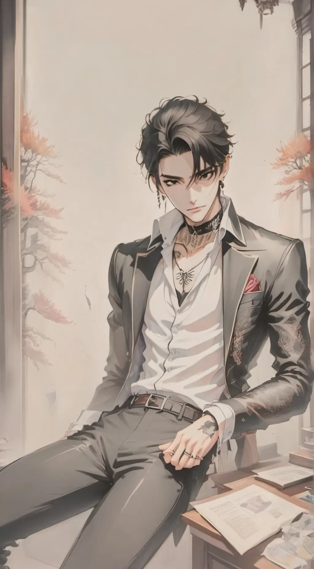 ai character: Aaron  background