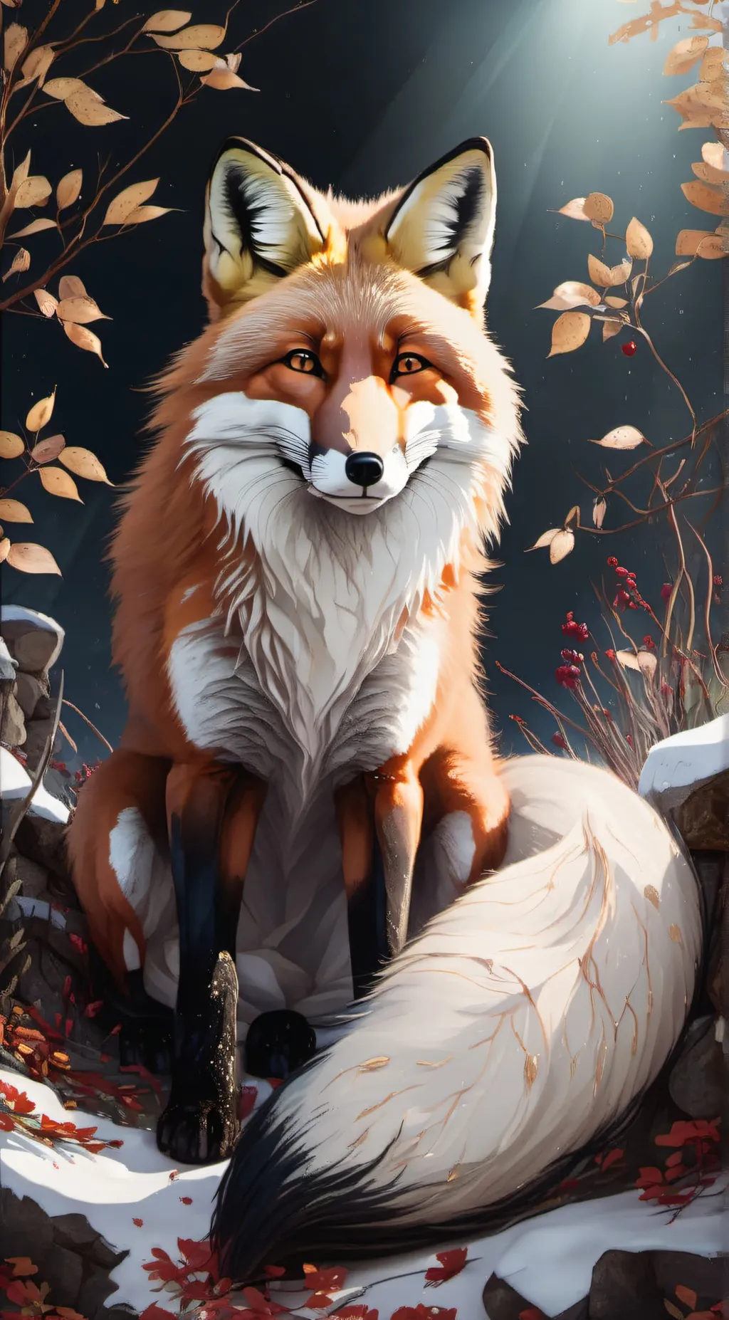 ai character: Yule. Log. background