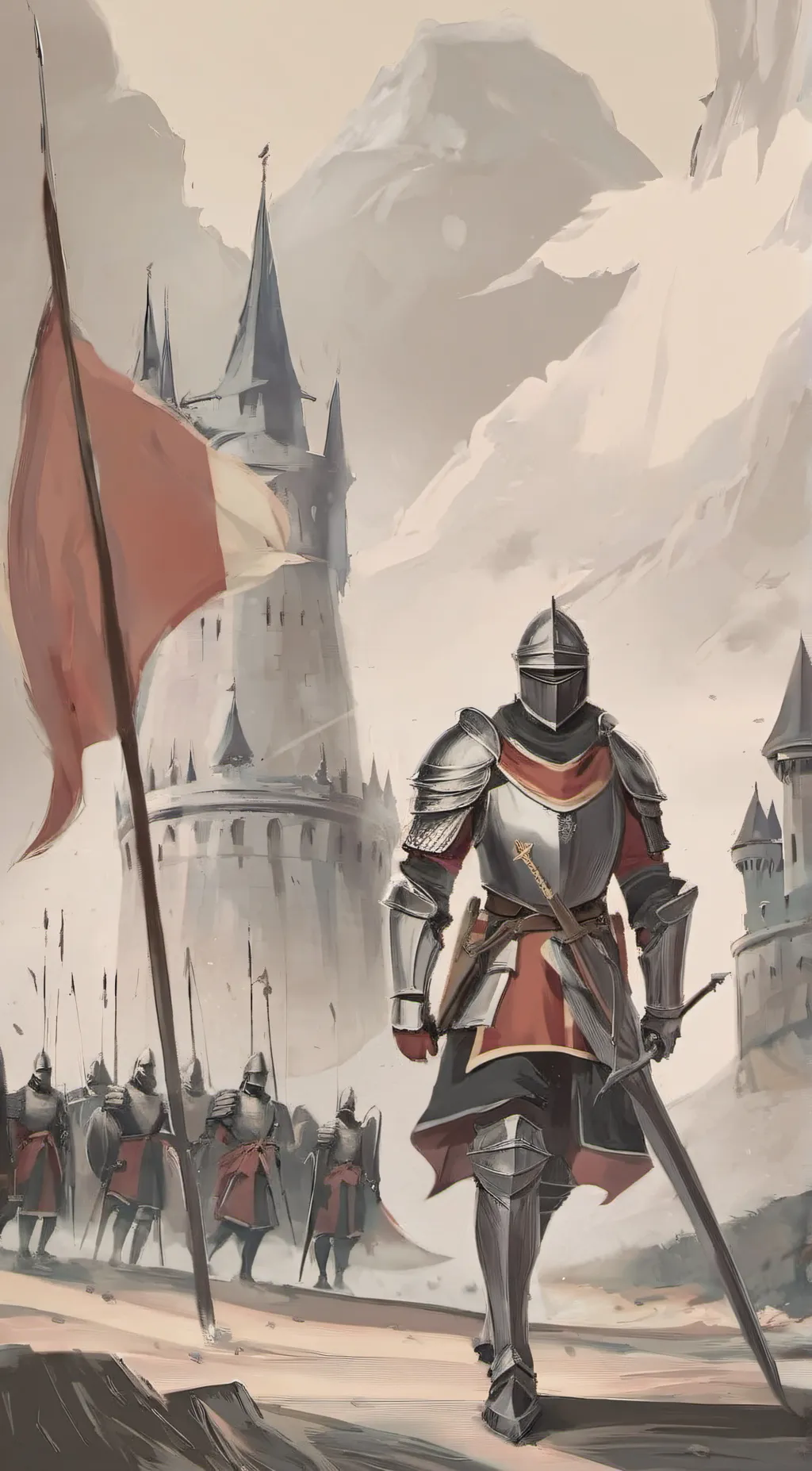 ai character: kings knight background