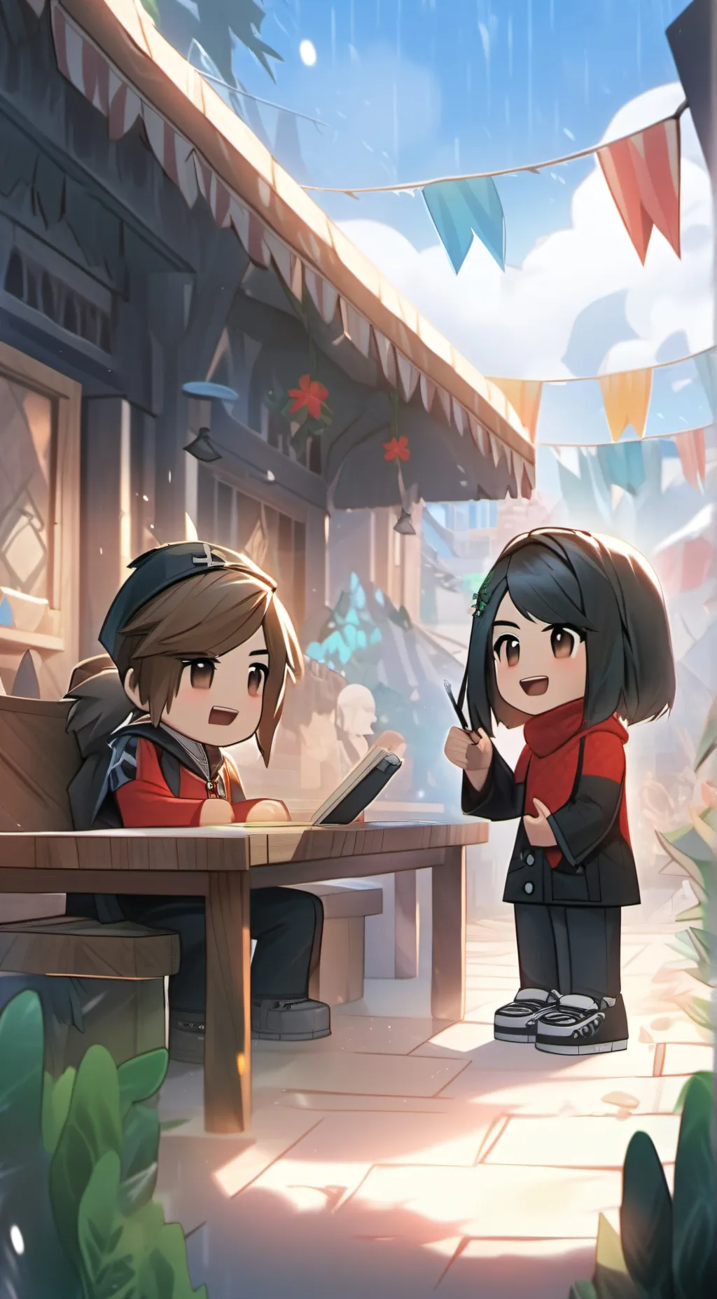 ai character: Roblx background