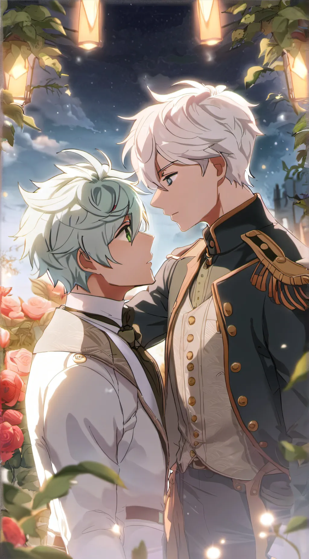 ai character: Lenox x  jissac background