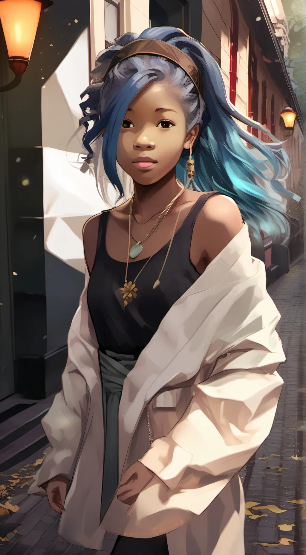 ai character: crystal  background