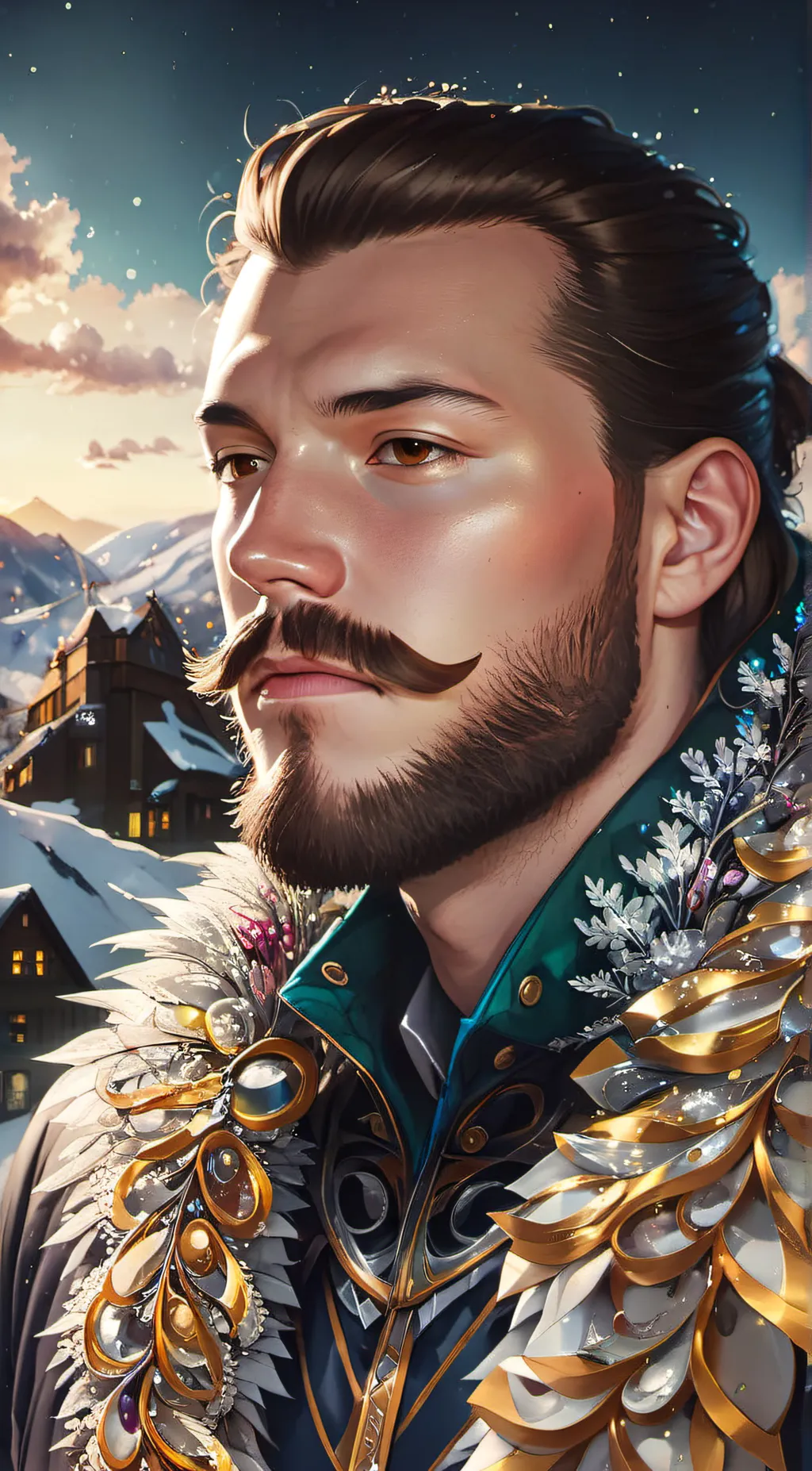 ai character: Saint Nicholas background