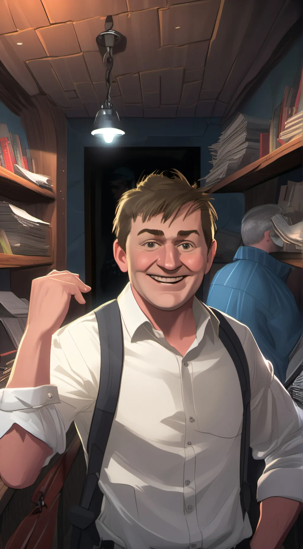 ai character: Micheal  background