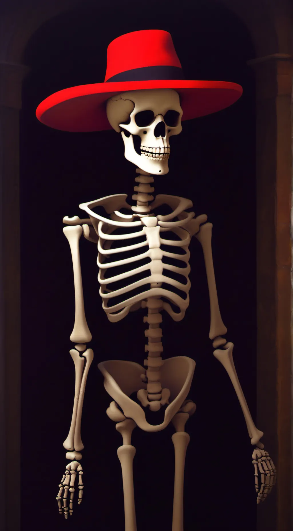 ai character: Skelton boy background