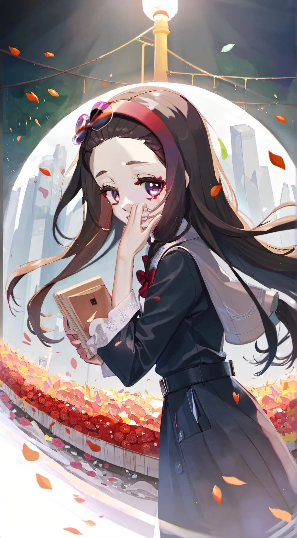 ai character: Nezuko background