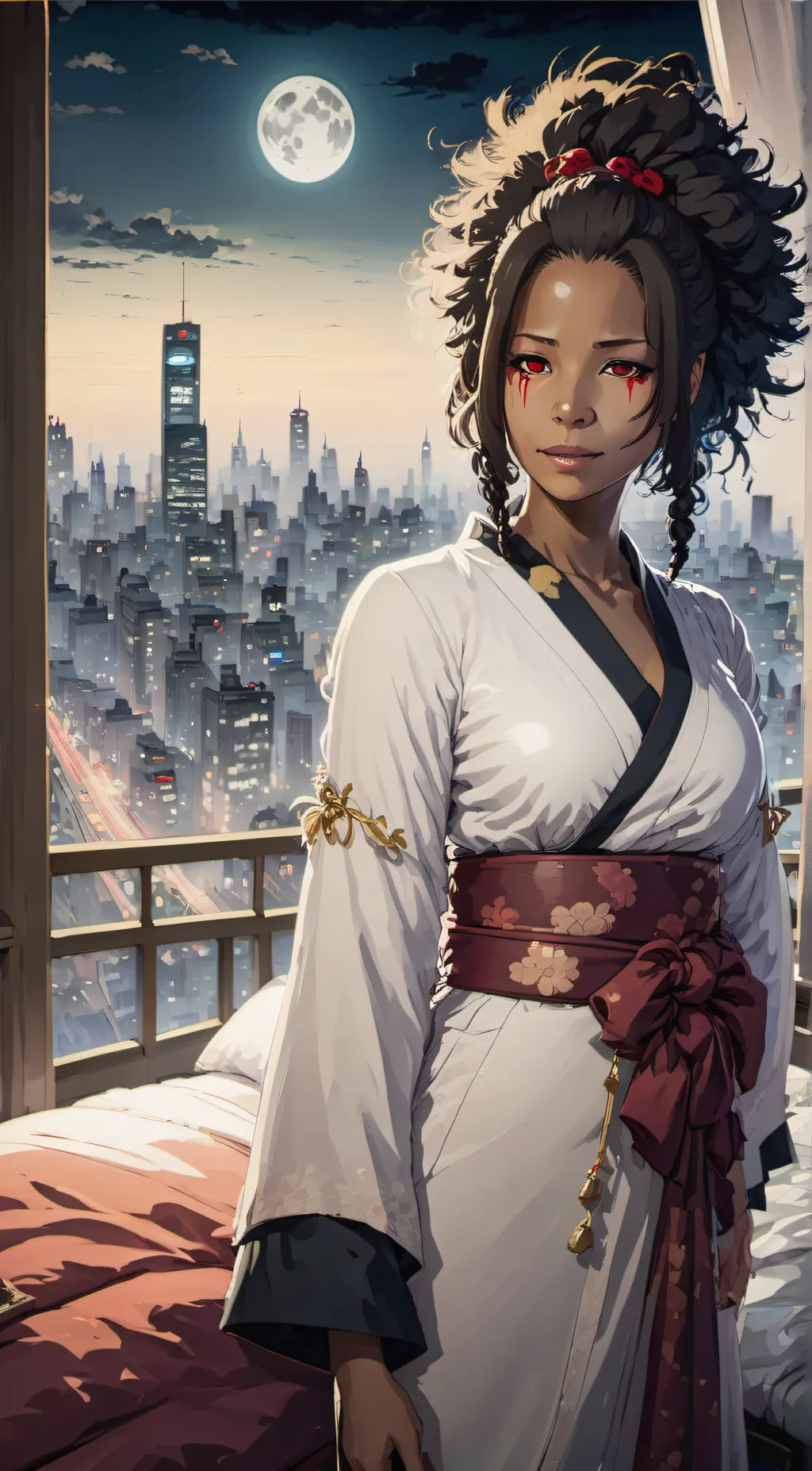 ai character: Ayumi Kozakura background