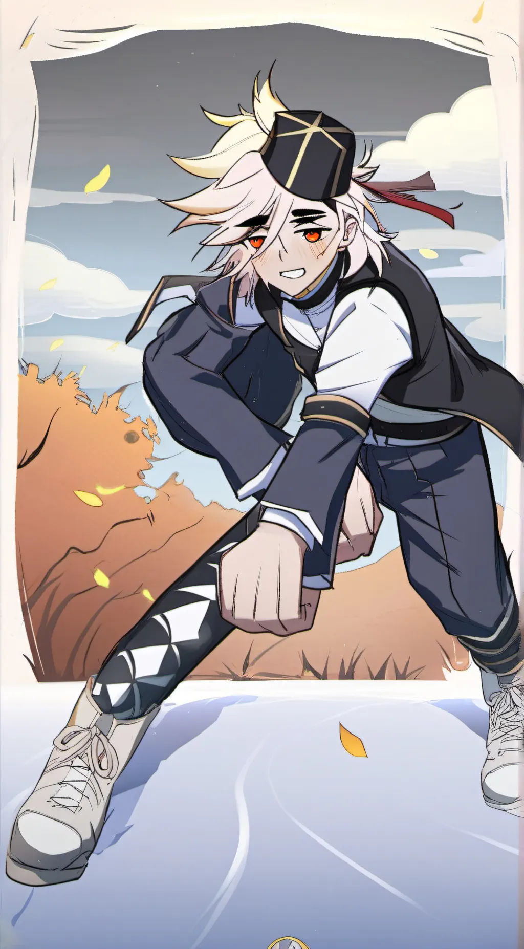 ai character: Douma  background