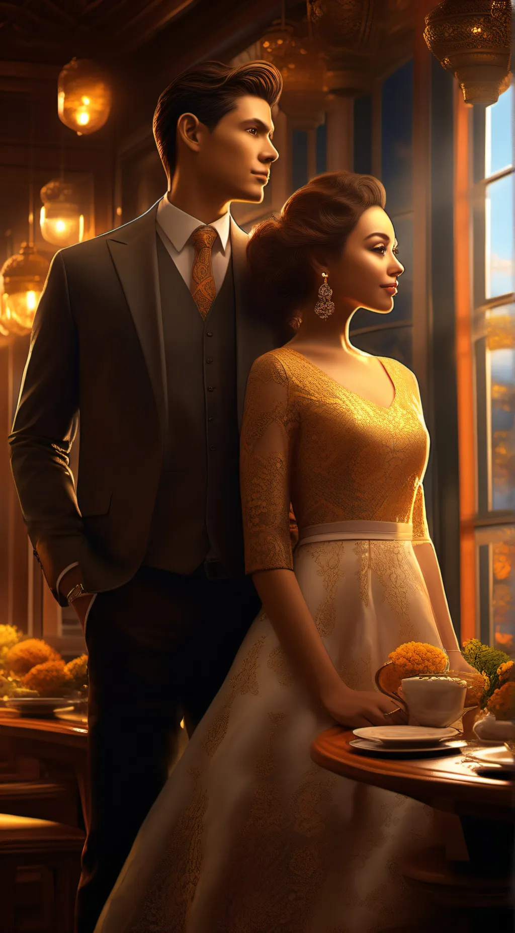 ai character: Queen  background