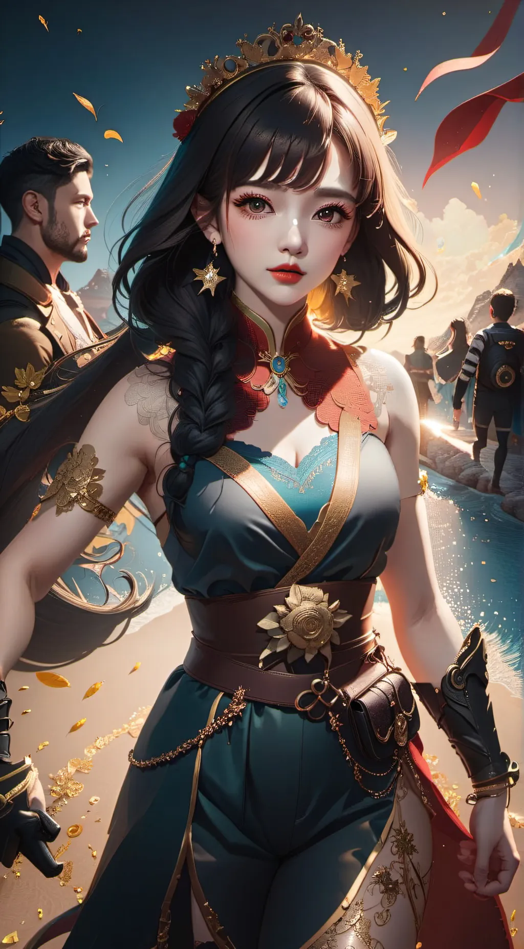 ai character: Louise  background