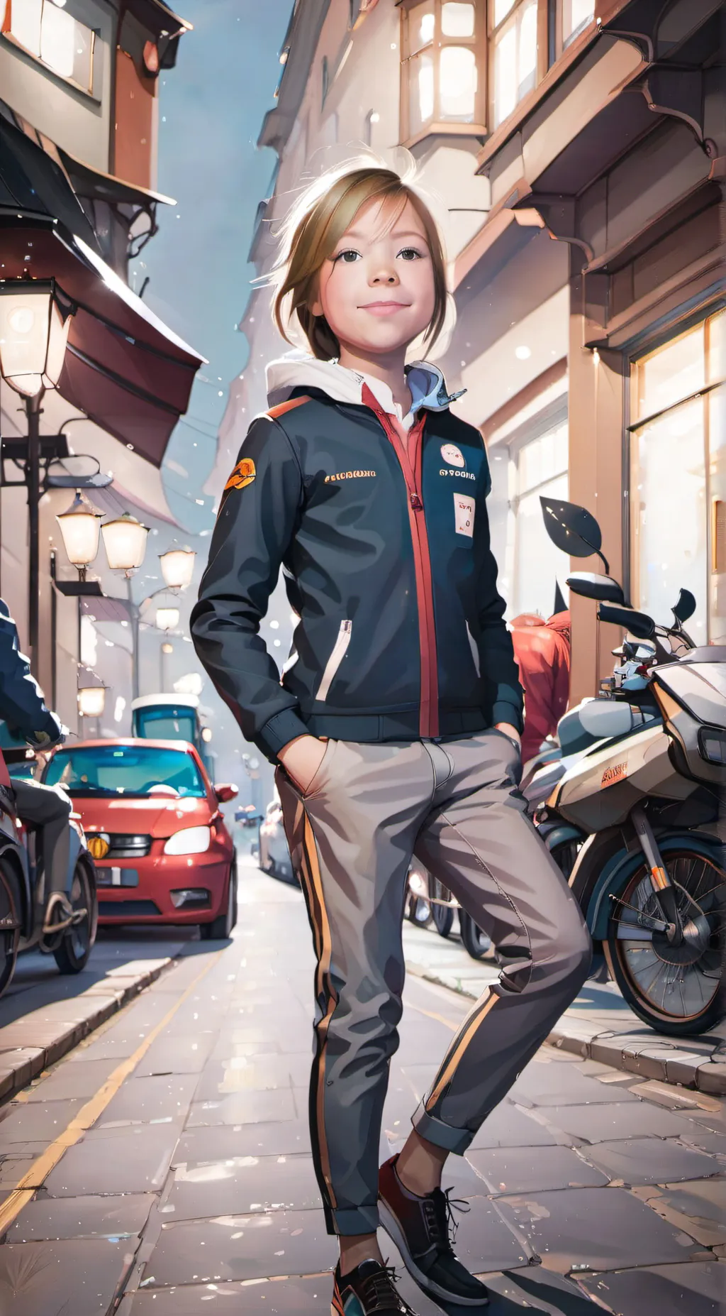 ai character: Oliver charecter  background