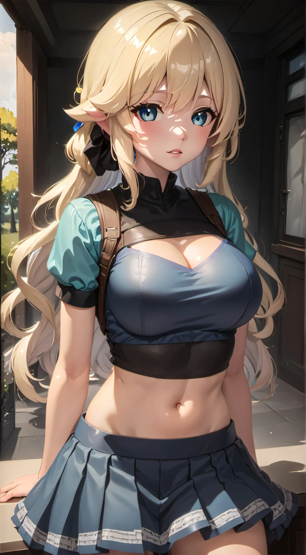 ai character: Meadow background