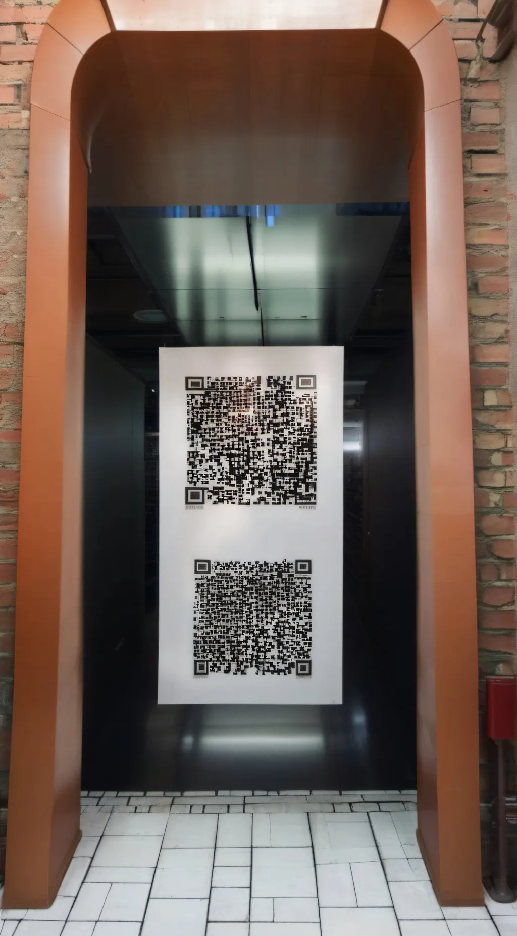 ai character: Qr_code background