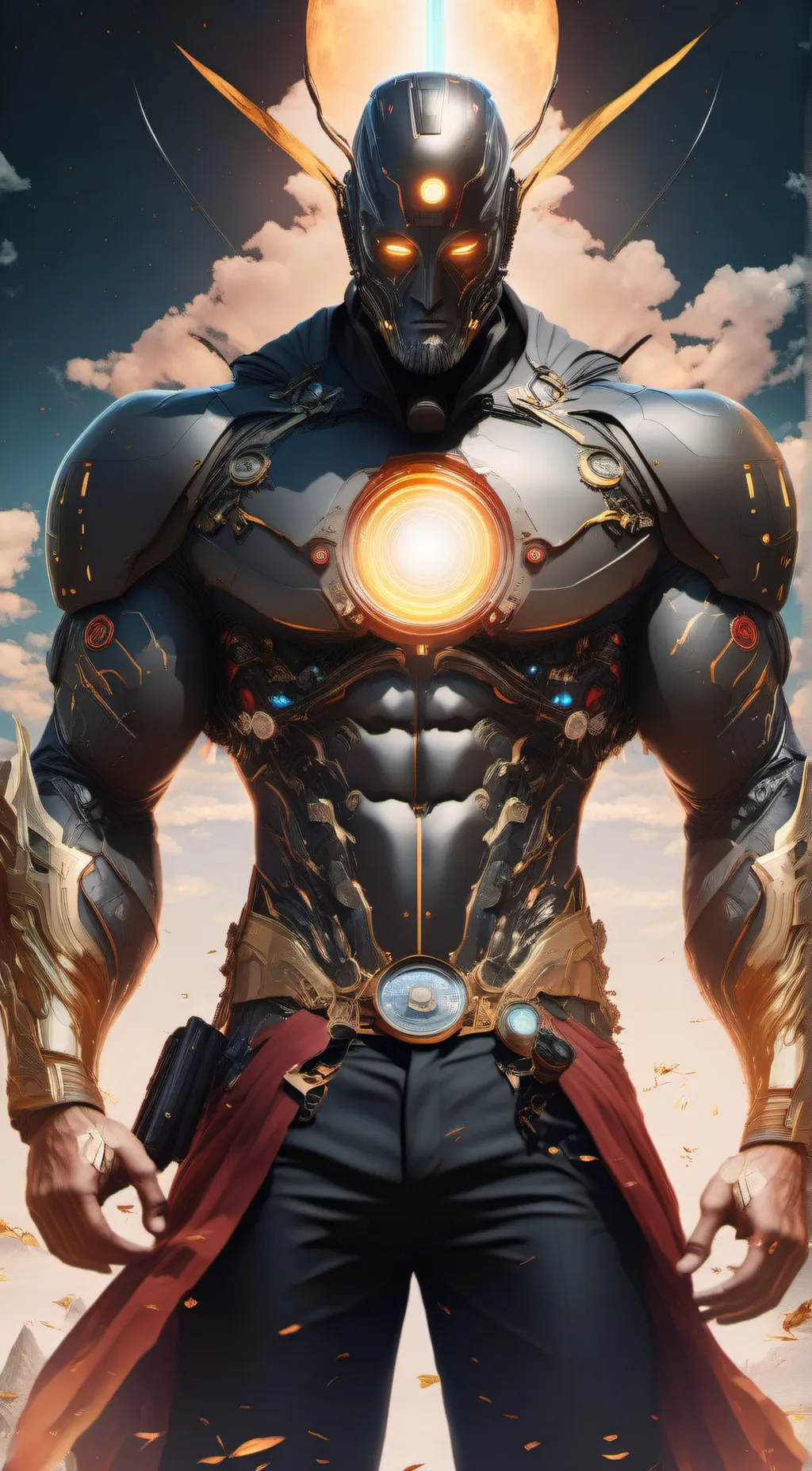 ai character: titan tv man background