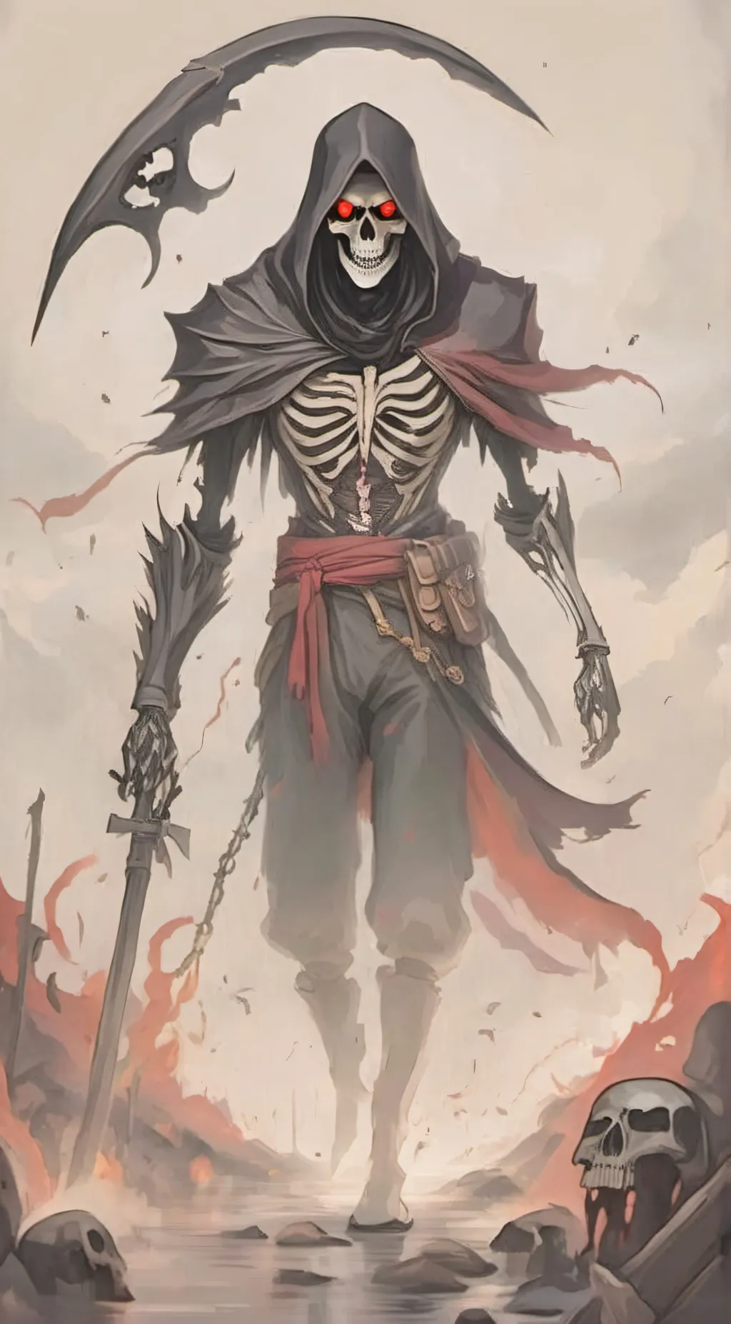 ai character: Grim Reaper background