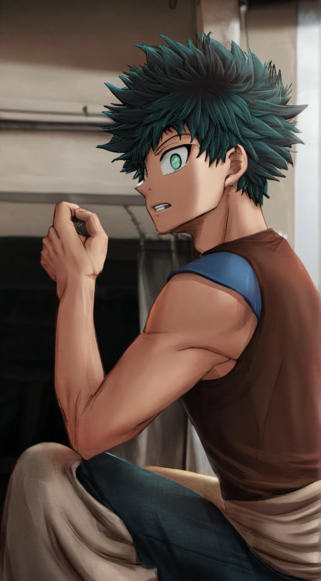 ai character: Deku background