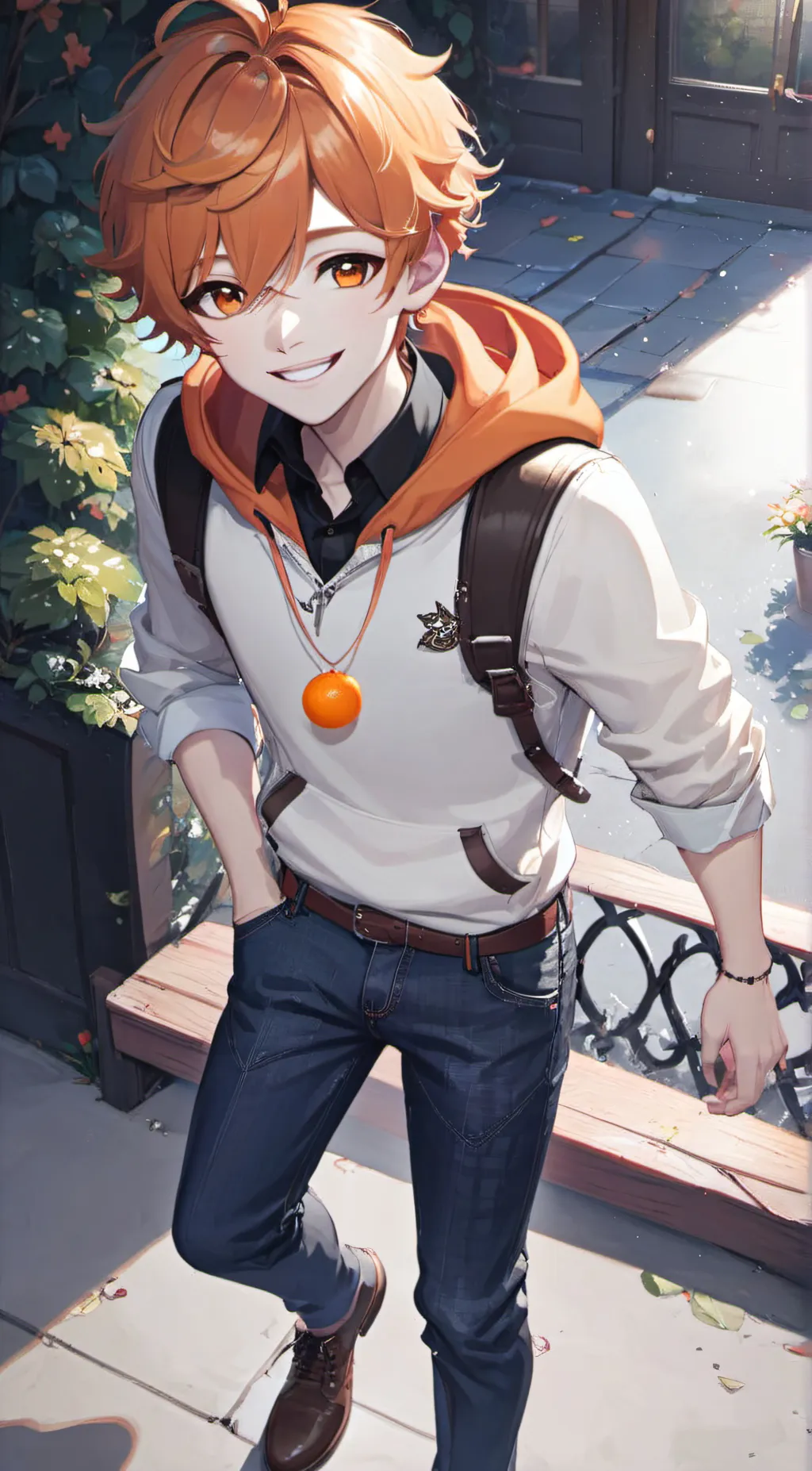 ai character: Noi (from aphmau)  background