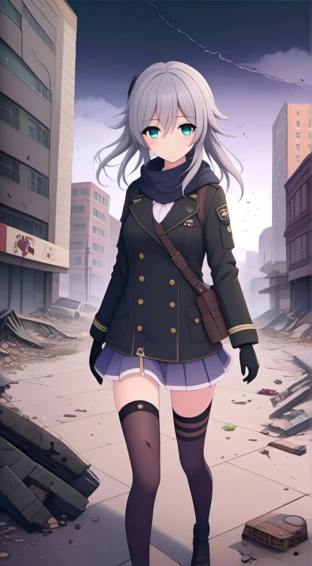 ai character: 墨染 background