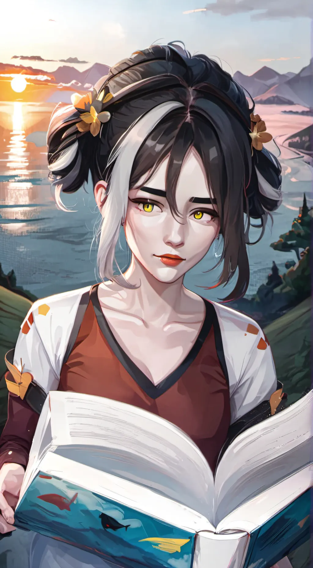 ai character: luna background