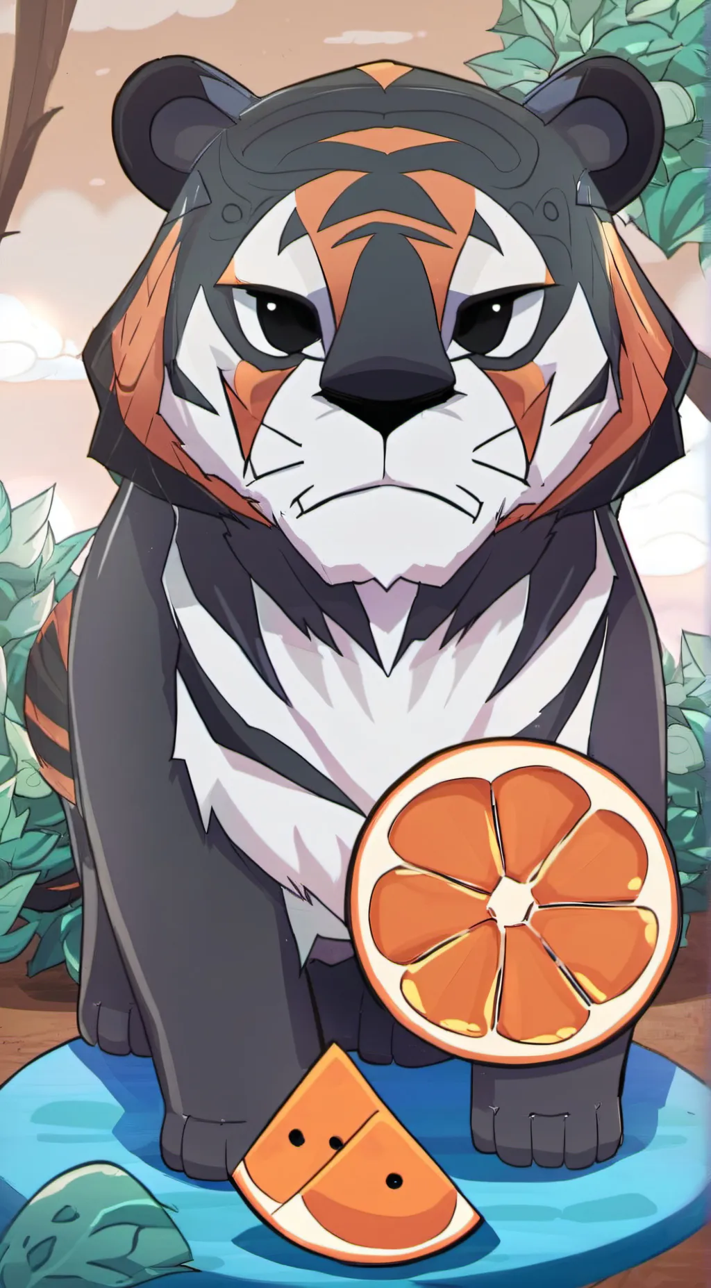 ai character: tigey background