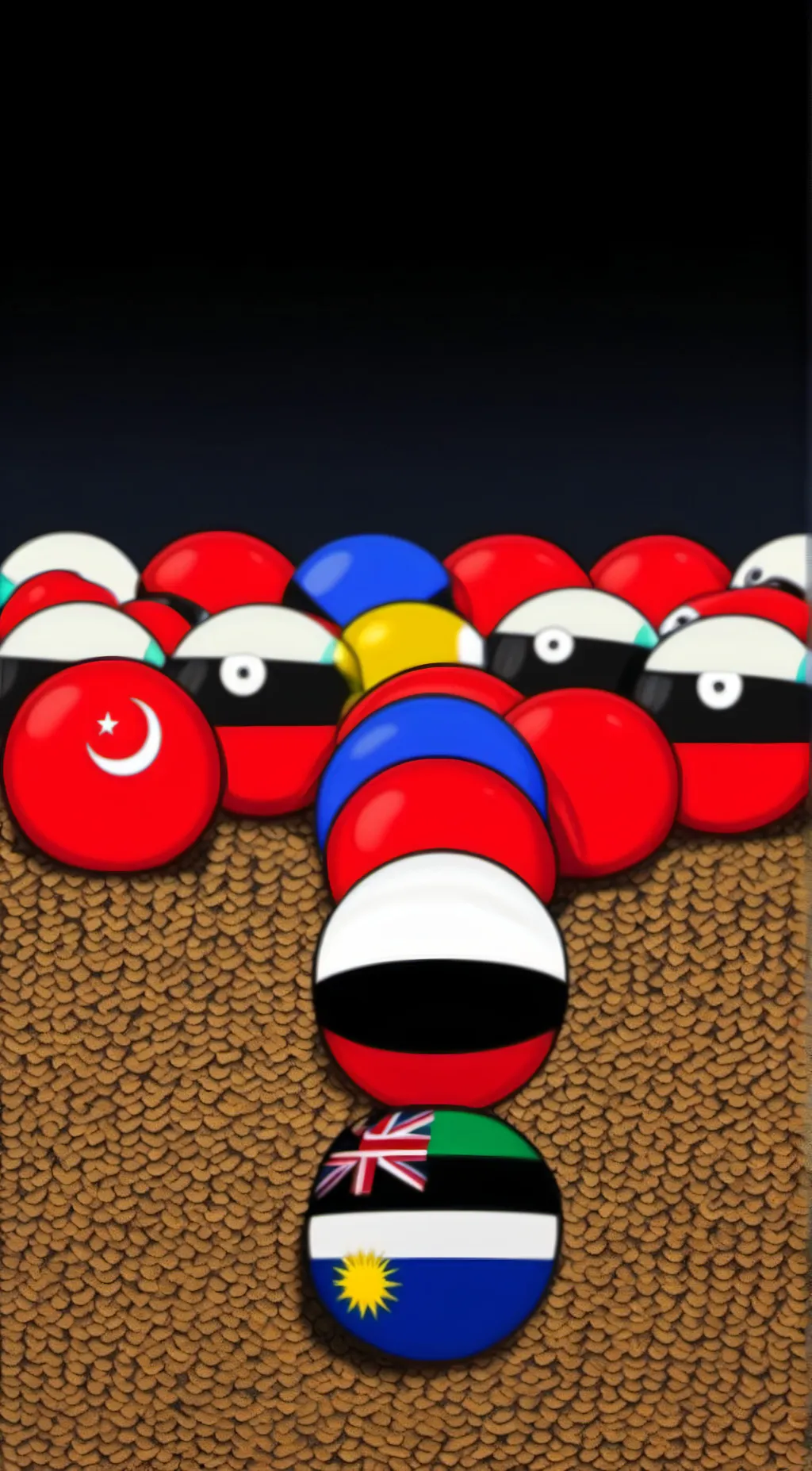 ai character: Countryballs background