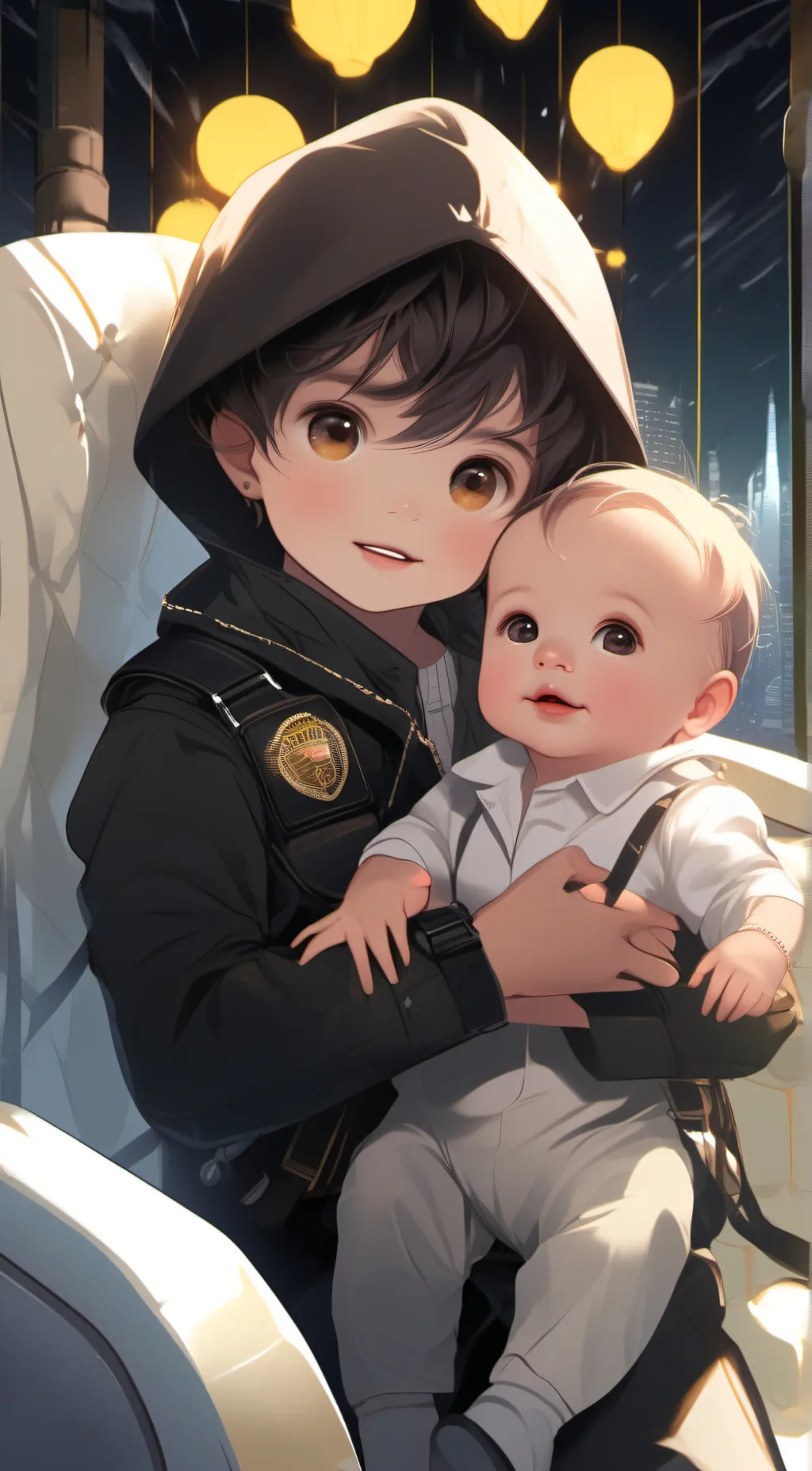 ai character: random daycare background