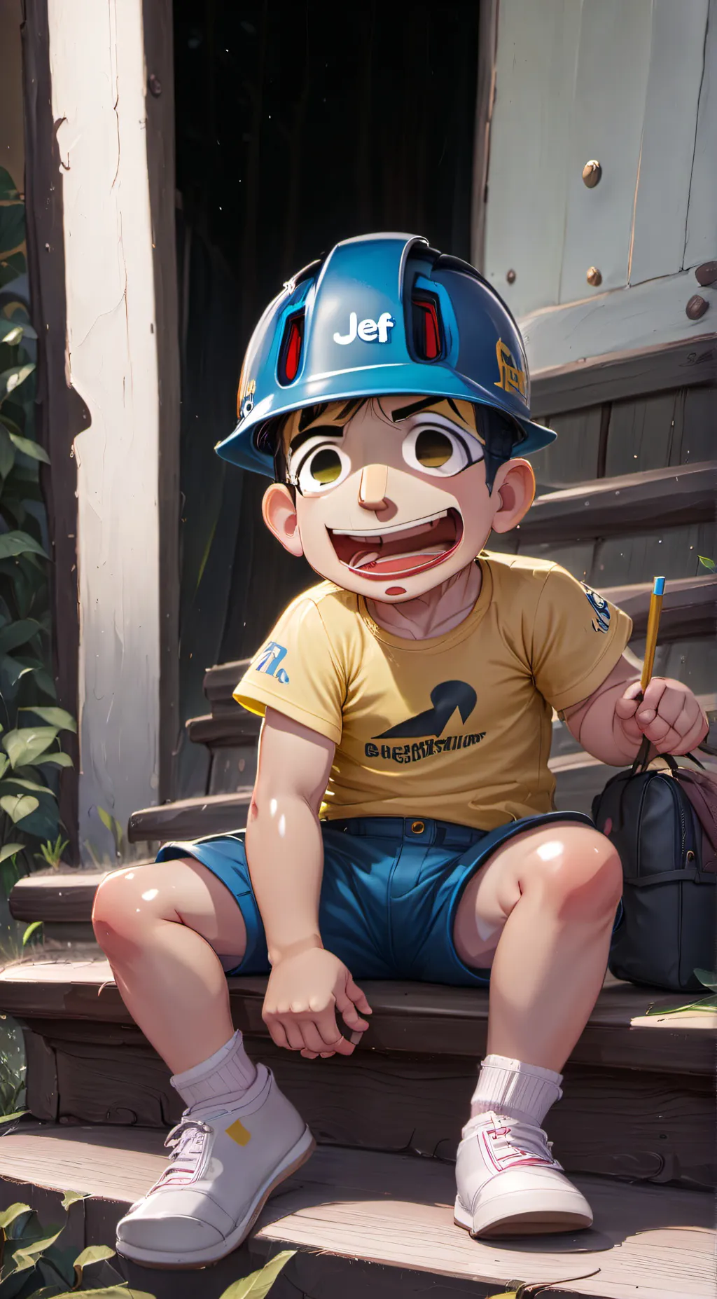 ai character: jeffy background