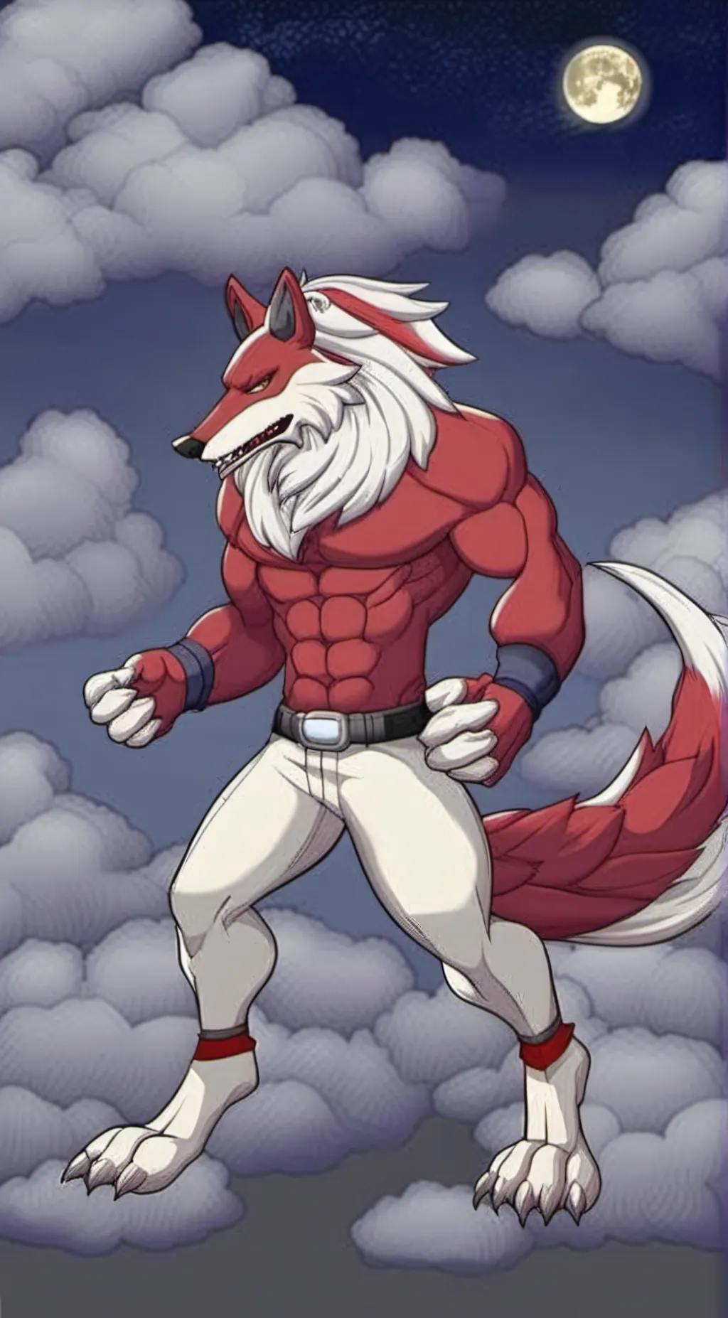 ai character: lycanroc background