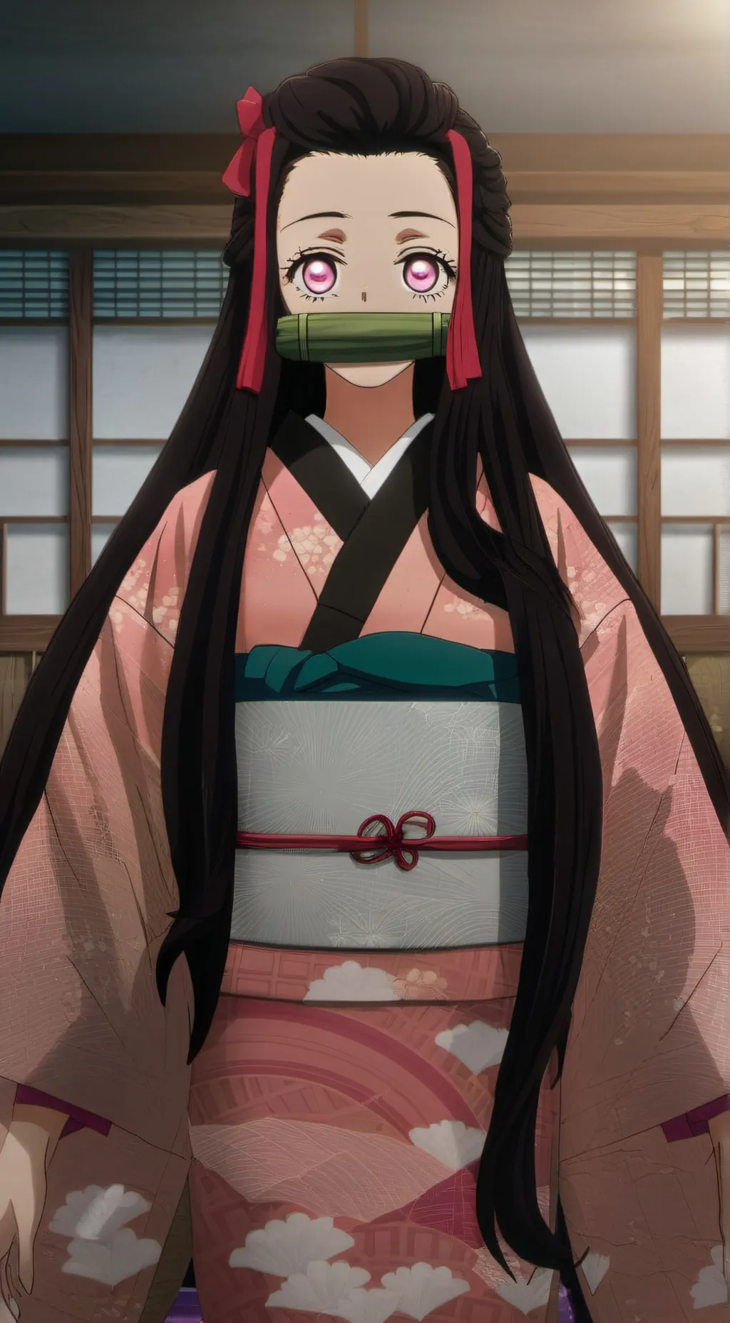 ai character: Nezuko Kamado background