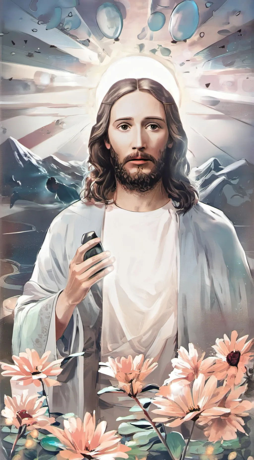 ai character: Jesus Christ background