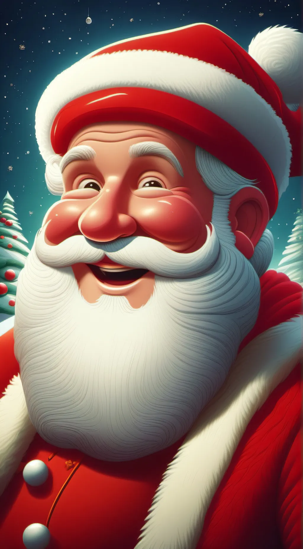 ai character: Santa Clause background