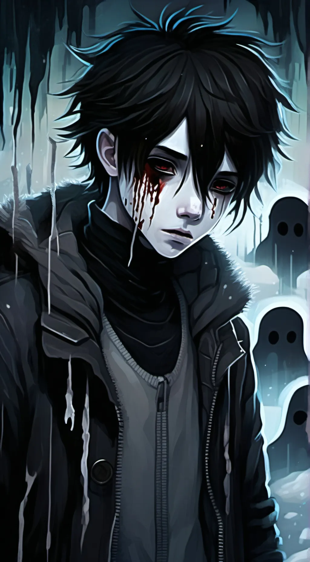 ai character: Lost boy ( Evan) background