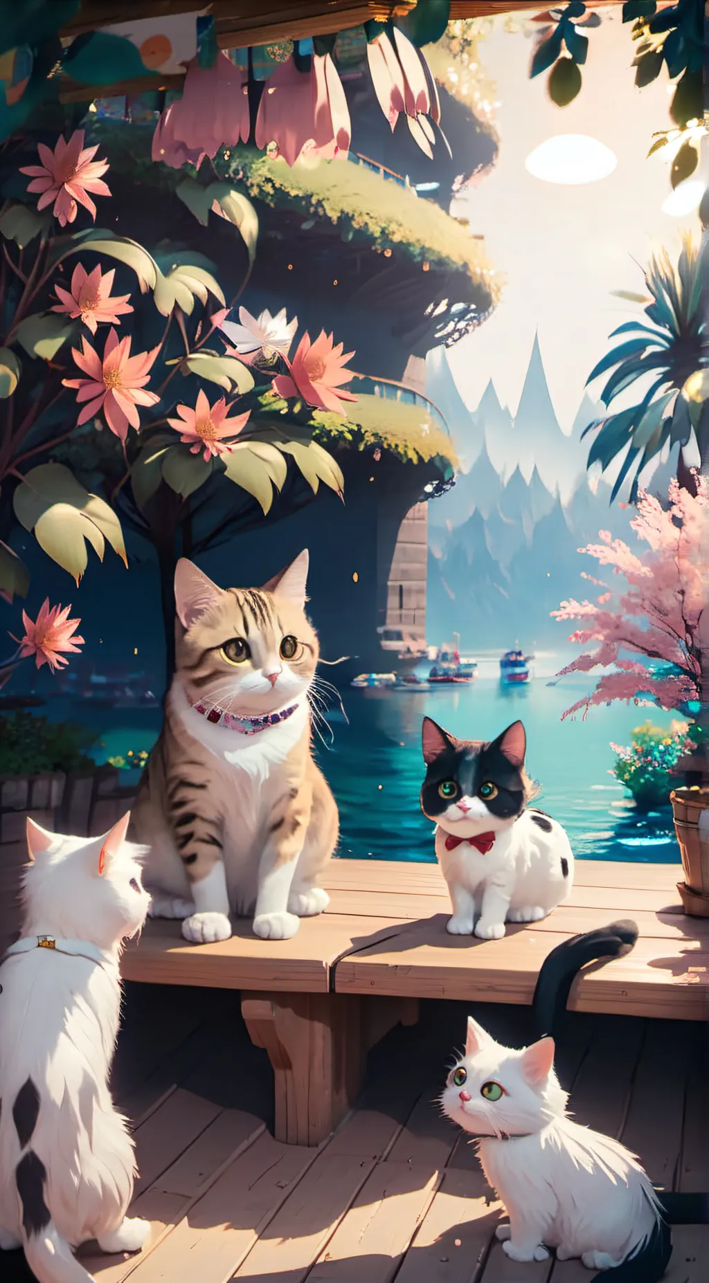 ai character: iris your cat background