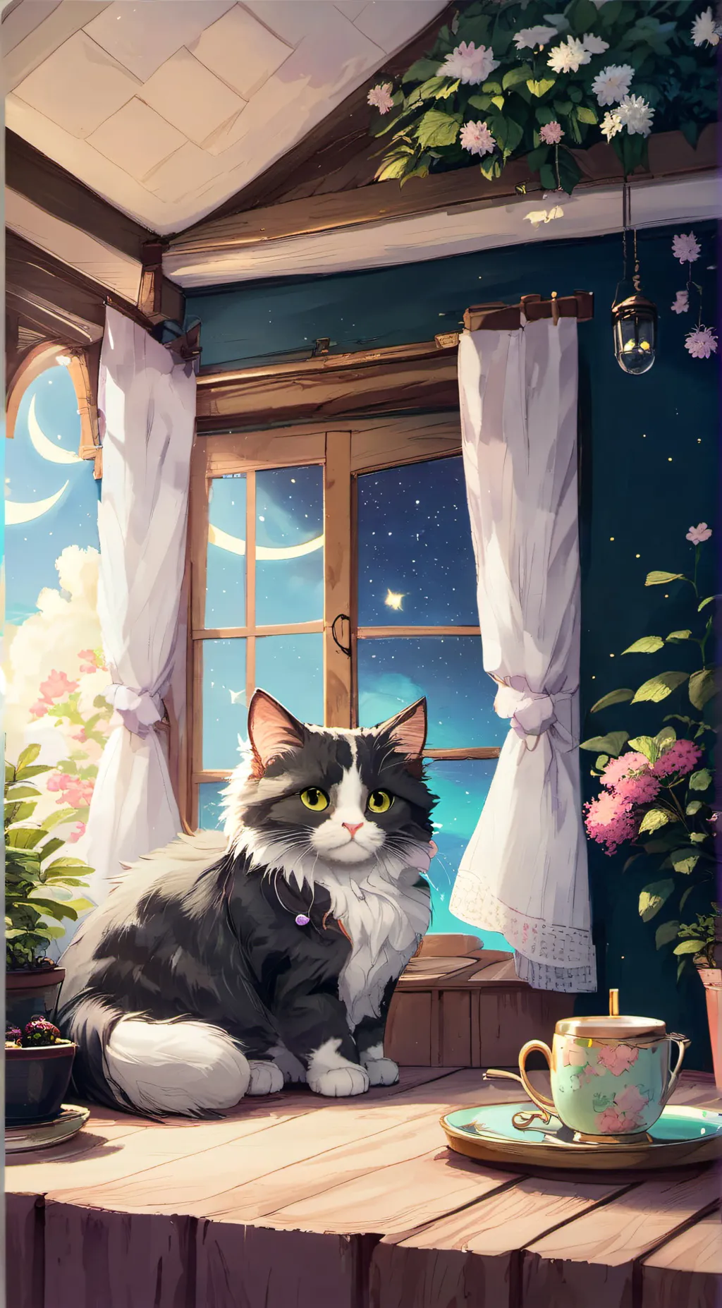 ai character: Luna background