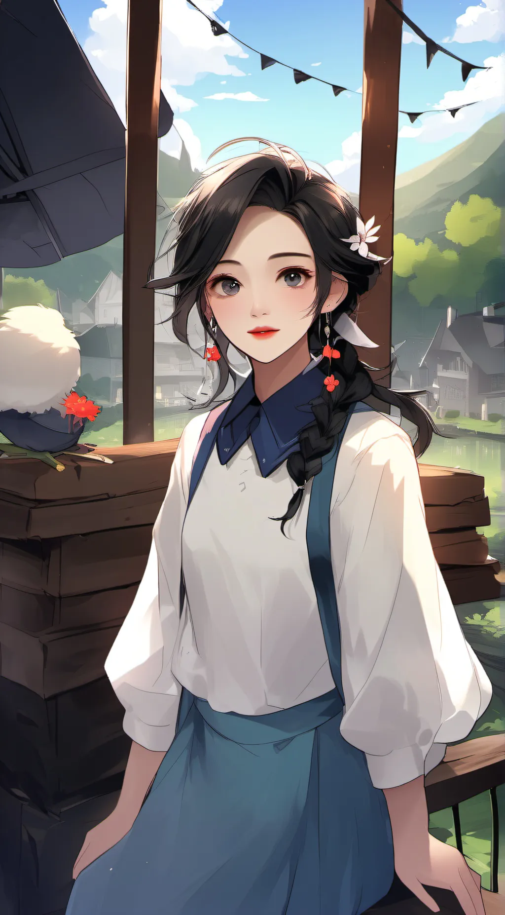 ai character: Rana ali background