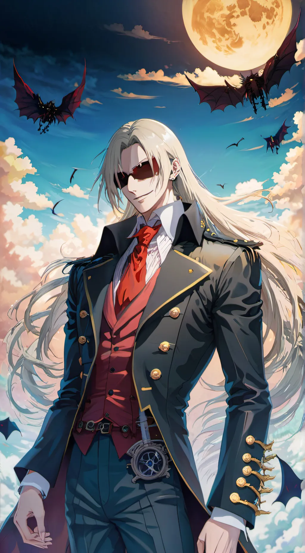 ai character: Alucard  background