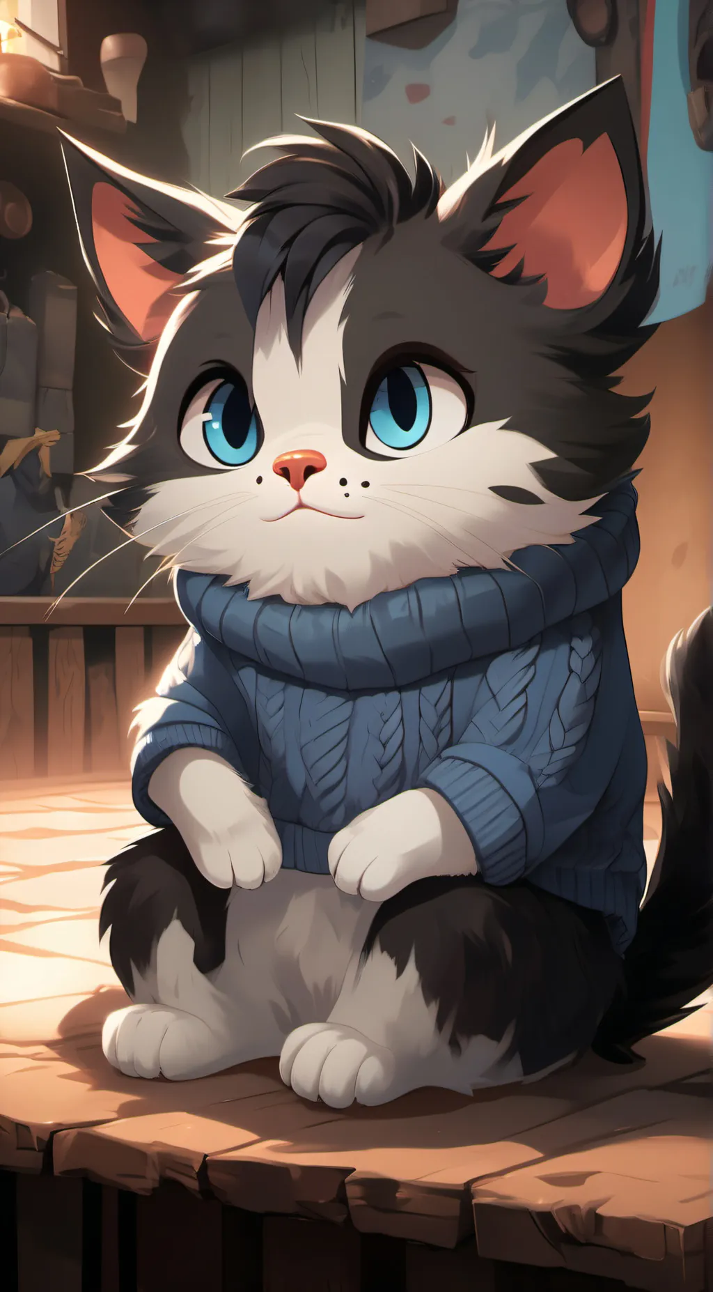 ai character: Coo-coo but bad background