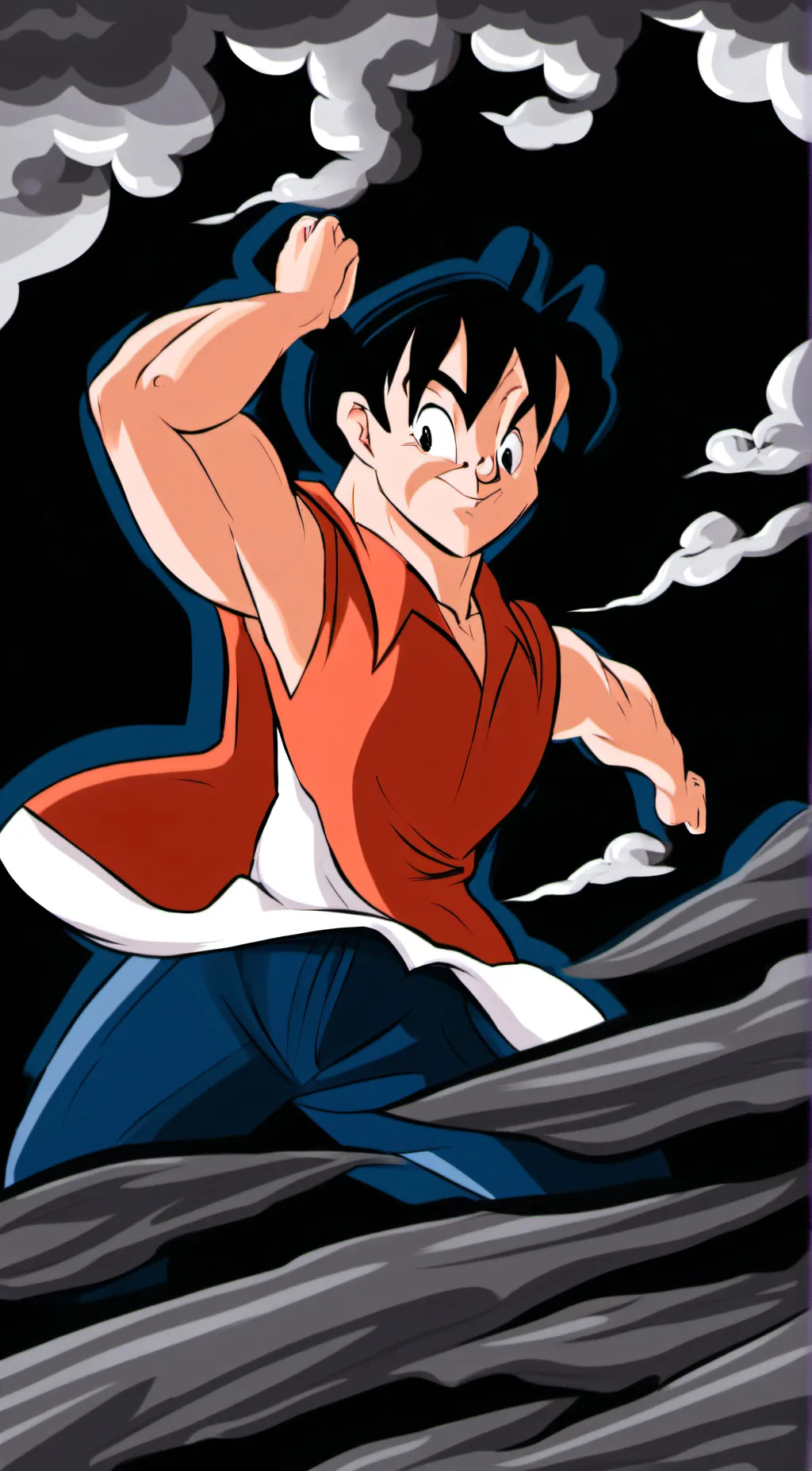 ai character: Goku  background
