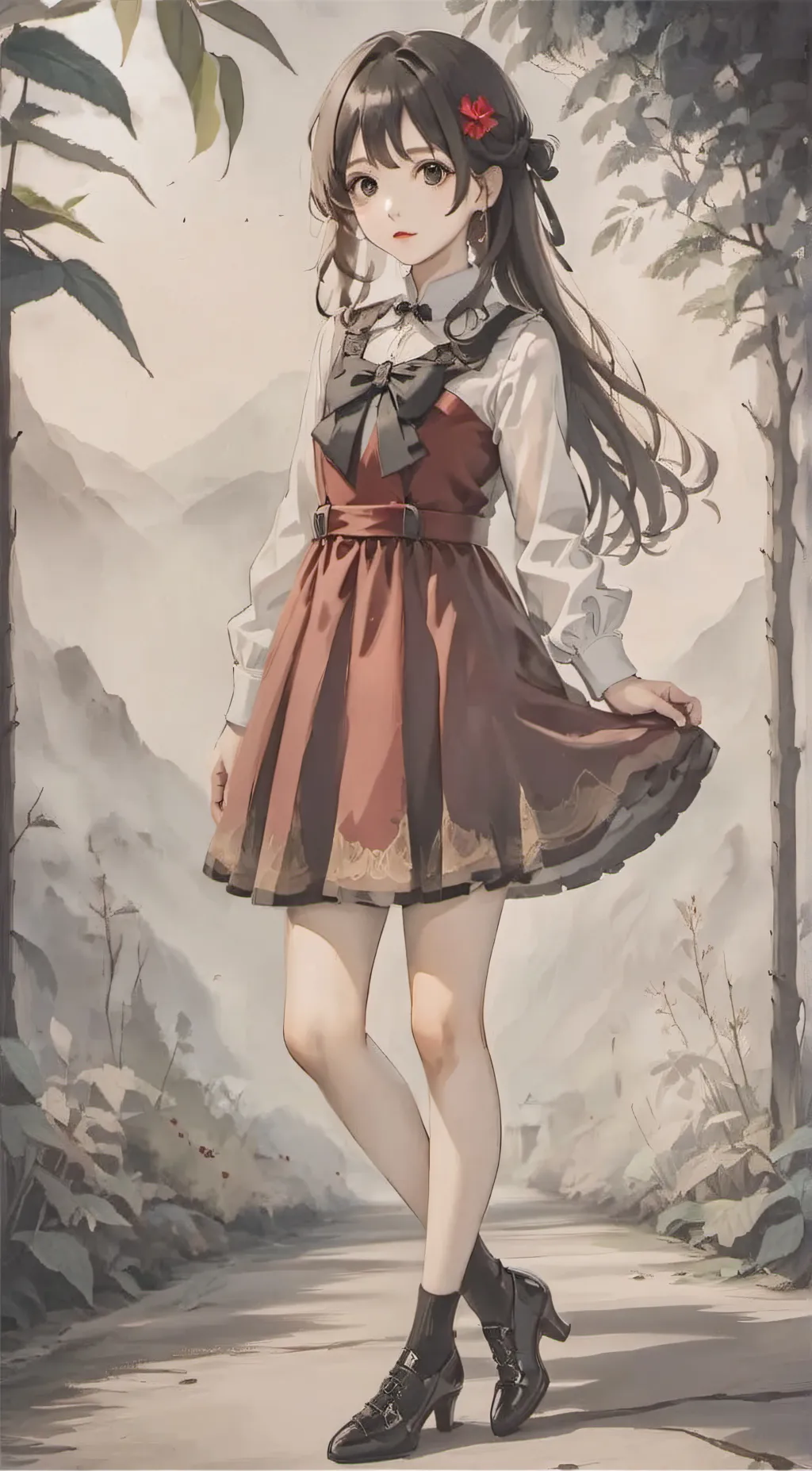 ai character: momo background