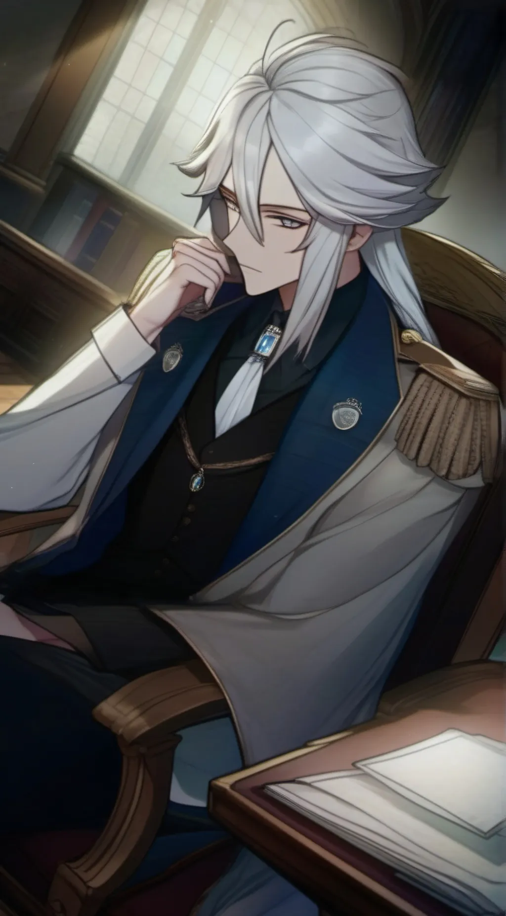 ai character: Neuvillette background