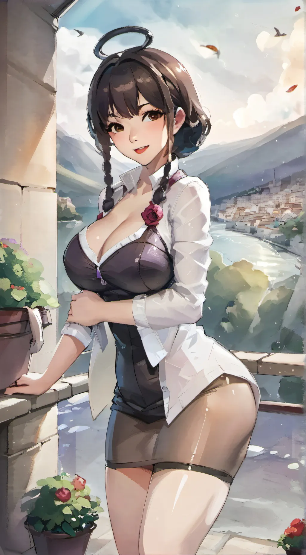 ai character:  amethyst  background