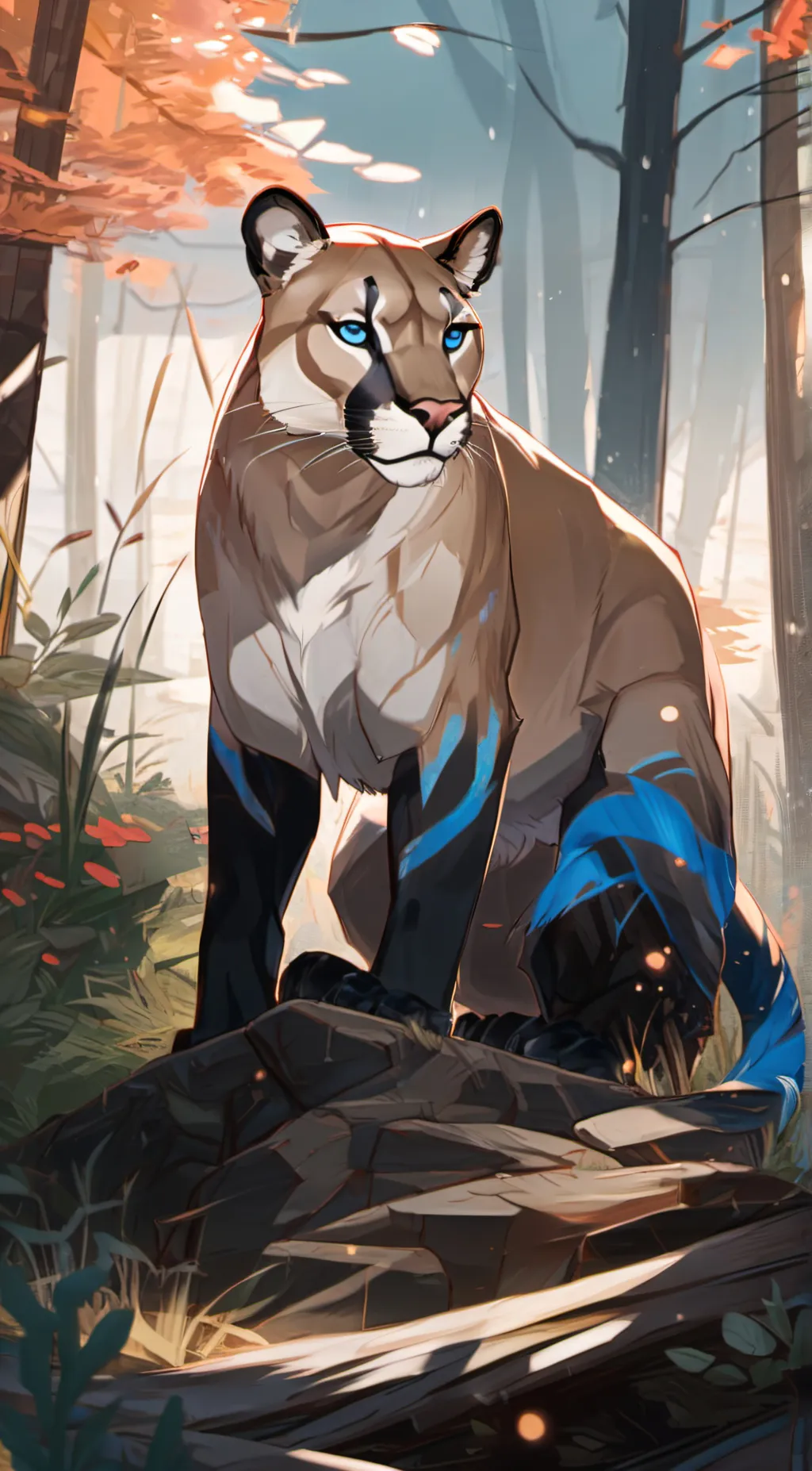 ai character: cougar therian background