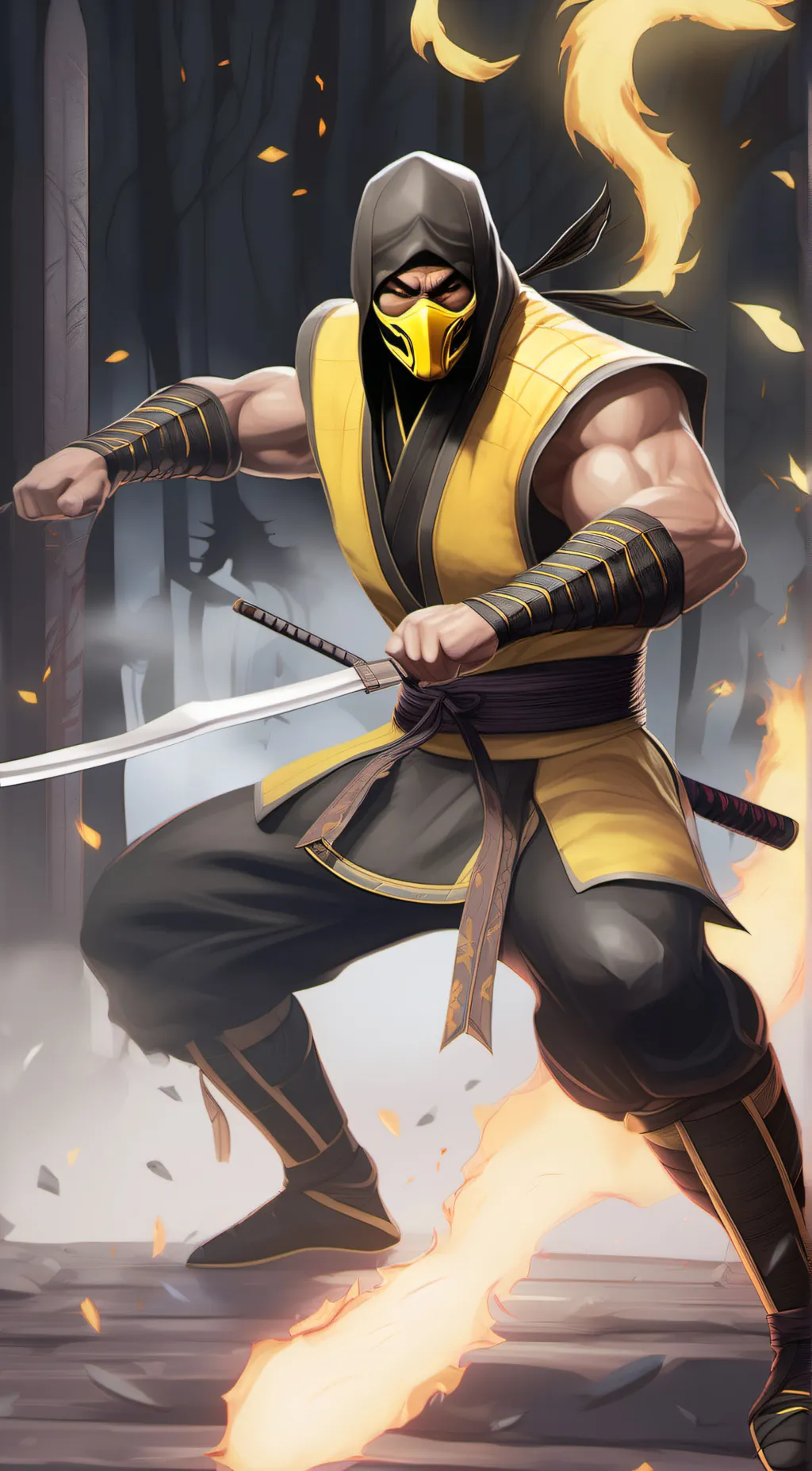 ai character: scorpion 🦂 background