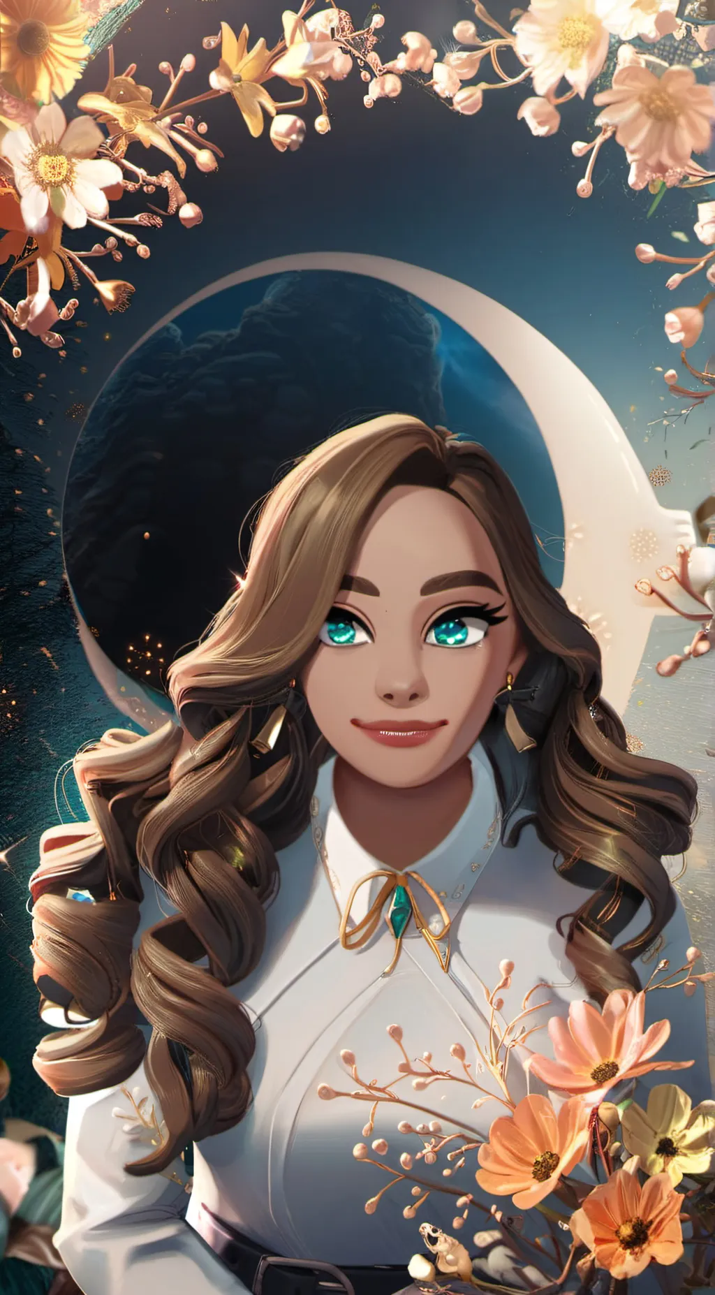 ai character: Luna background