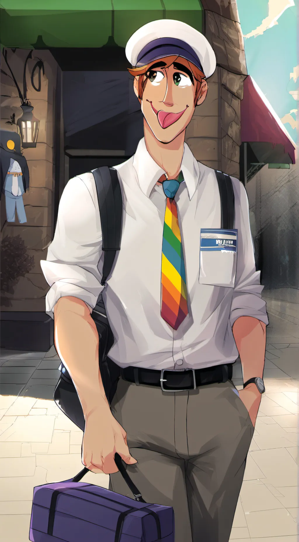 ai character: Eddie dear  background