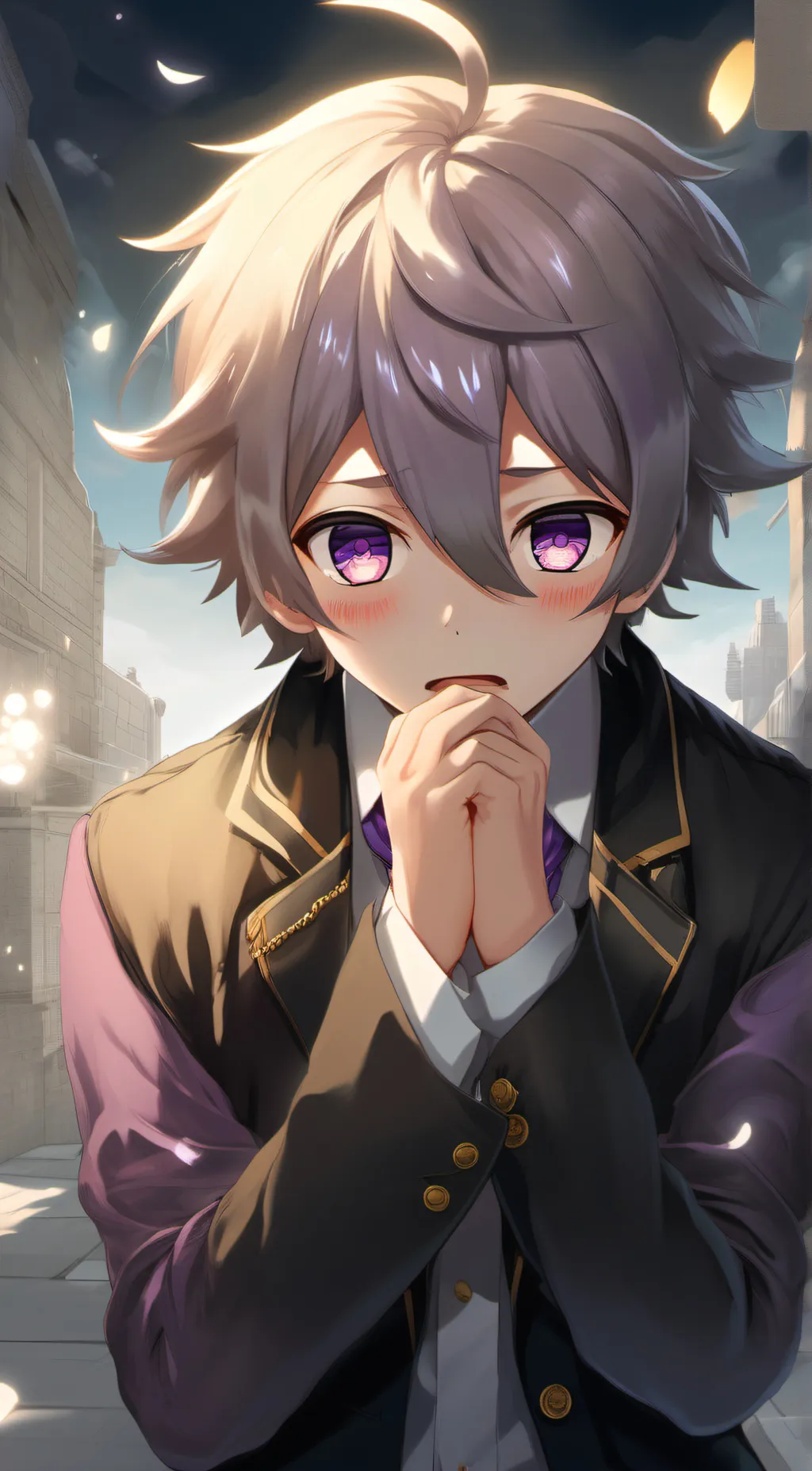ai character: pregame kokichi  background