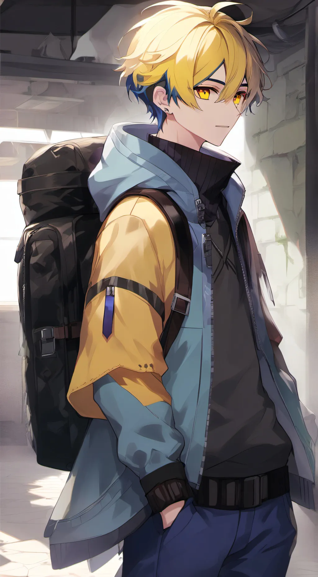 ai character: yellow RF background